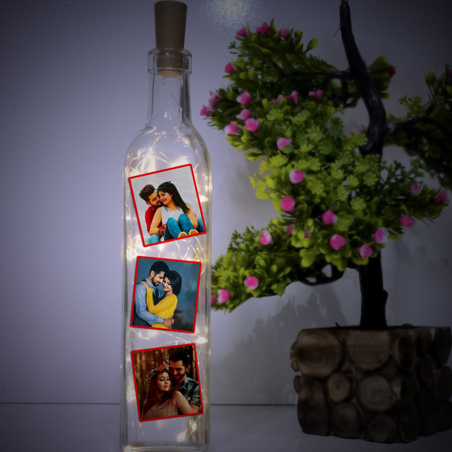 PERSONALISED LED BOTTLE LAMP